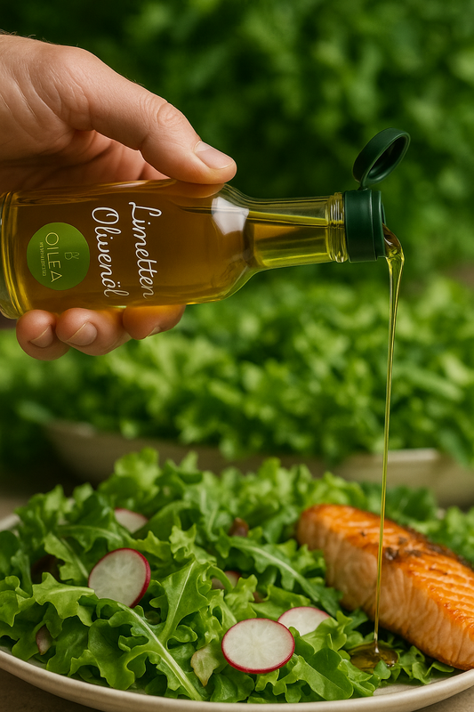 Limetten-Olivenöl – Frisch & Fruchtig für Salate, Fisch & Sommergerichte | Premium Qualität von OILEA