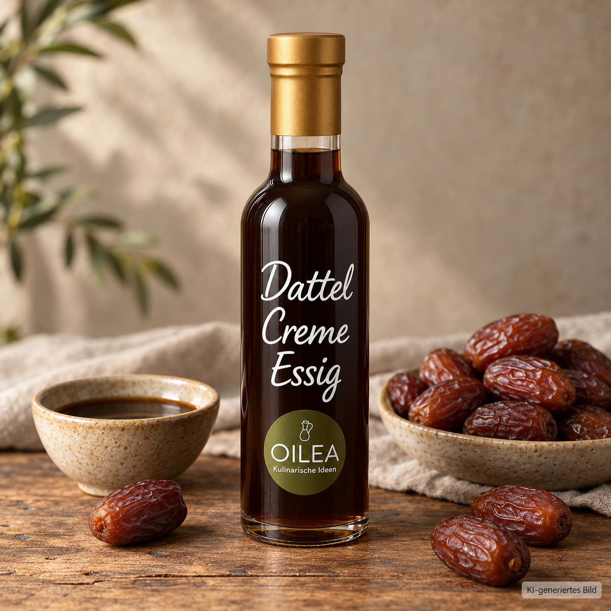 OILEA Dattel Crema Essig – Detailansicht