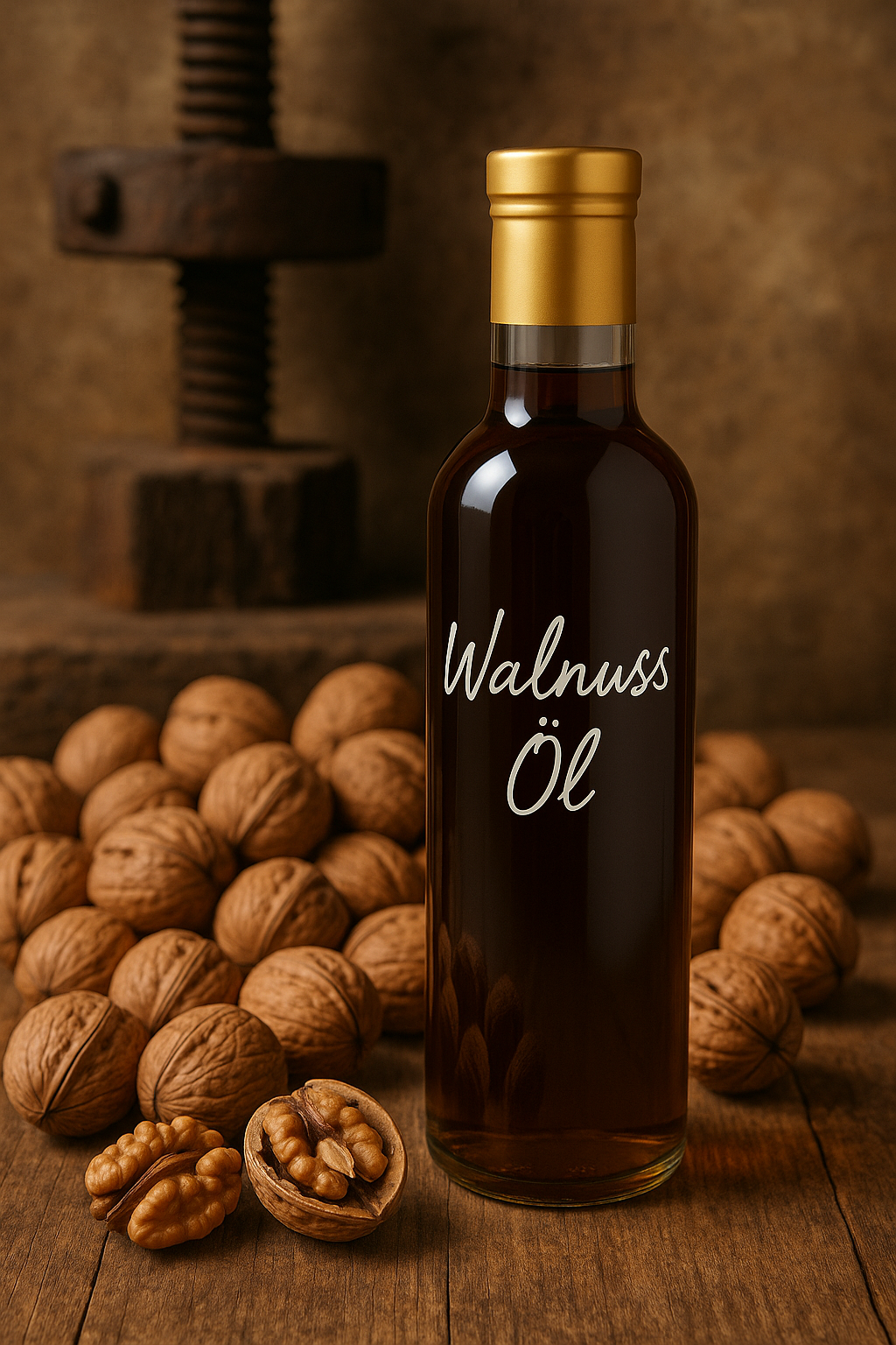 Walnussöl – Nussiges Gourmetöl für Salate, Käse & Feinschmecker | 100 % kaltgepresst