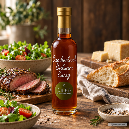 OILEA Cumberland Balsam Essig – Serviervorschlag