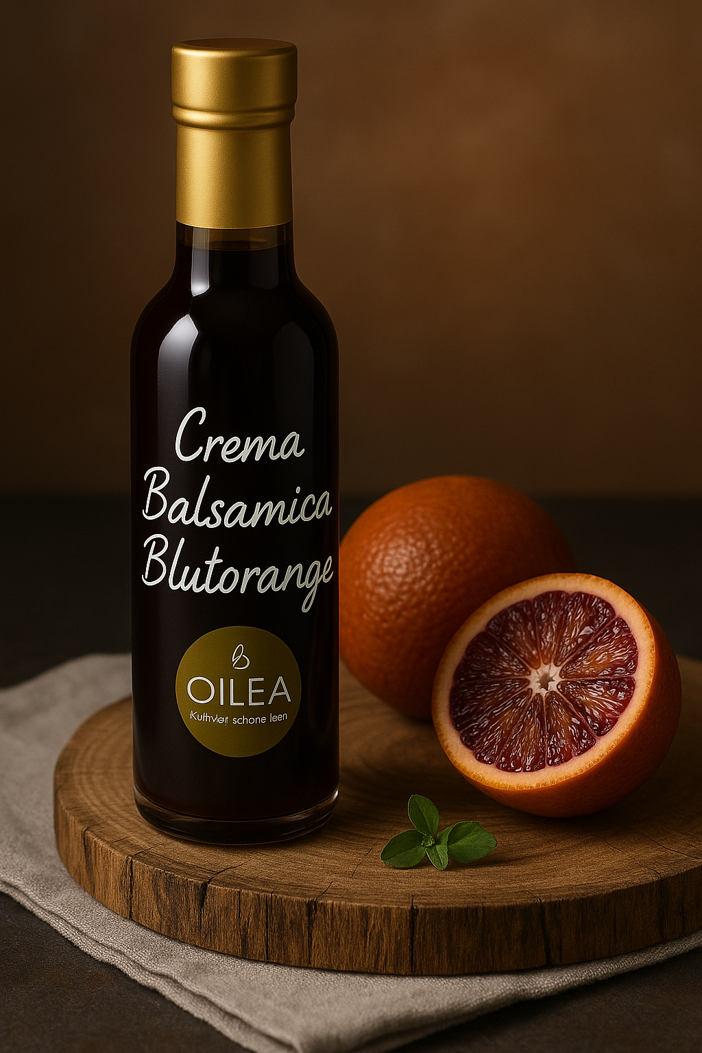Crema Balsamica Blutorange – Fruchtig, Herb & Mediterran | Premium Qualität von OILEA. 3% Säure
