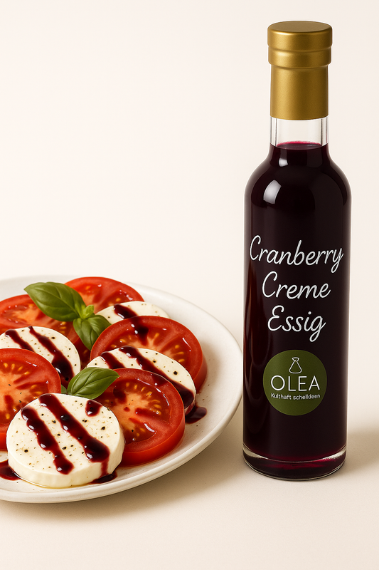 Cranberry Creme Essig – Herb, Fruchtig & Raffiniert | Premium Qualität von OILEA. 3% Säure