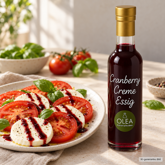OILEA Cranberry Creme Essig – Serviervorschlag
