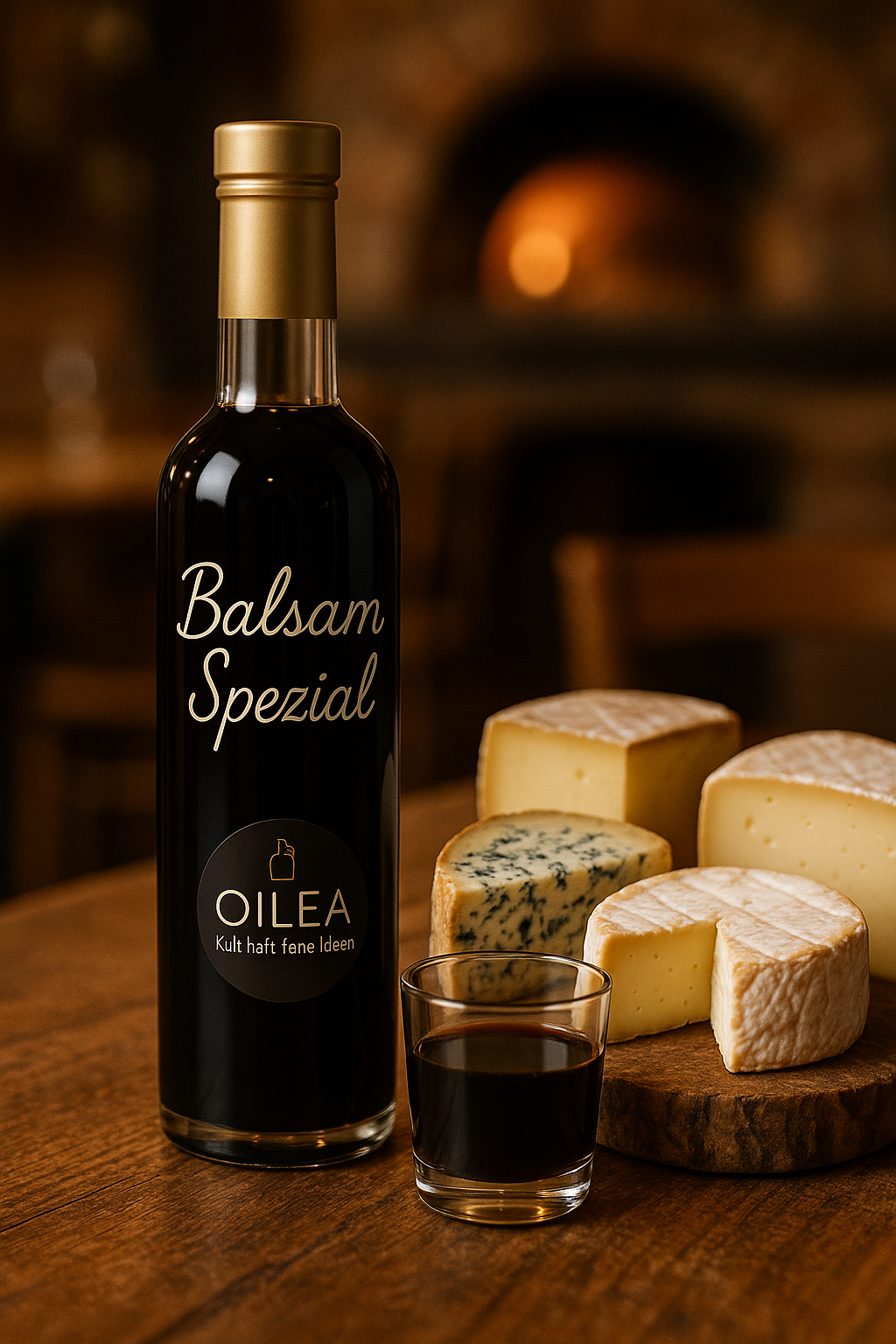 Balsam Spezial – Dunkler Balsamessig für Käse, Salate & Gourmetküche | Premium Qualität von OILEA. 5%Säure