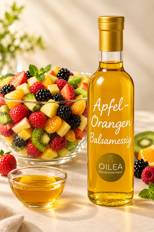 Apfel-Orangen-Balsam Essig – Fruchtig-Frisch & Vielseitig | Premium Qualität von OILEA. 3% Säure