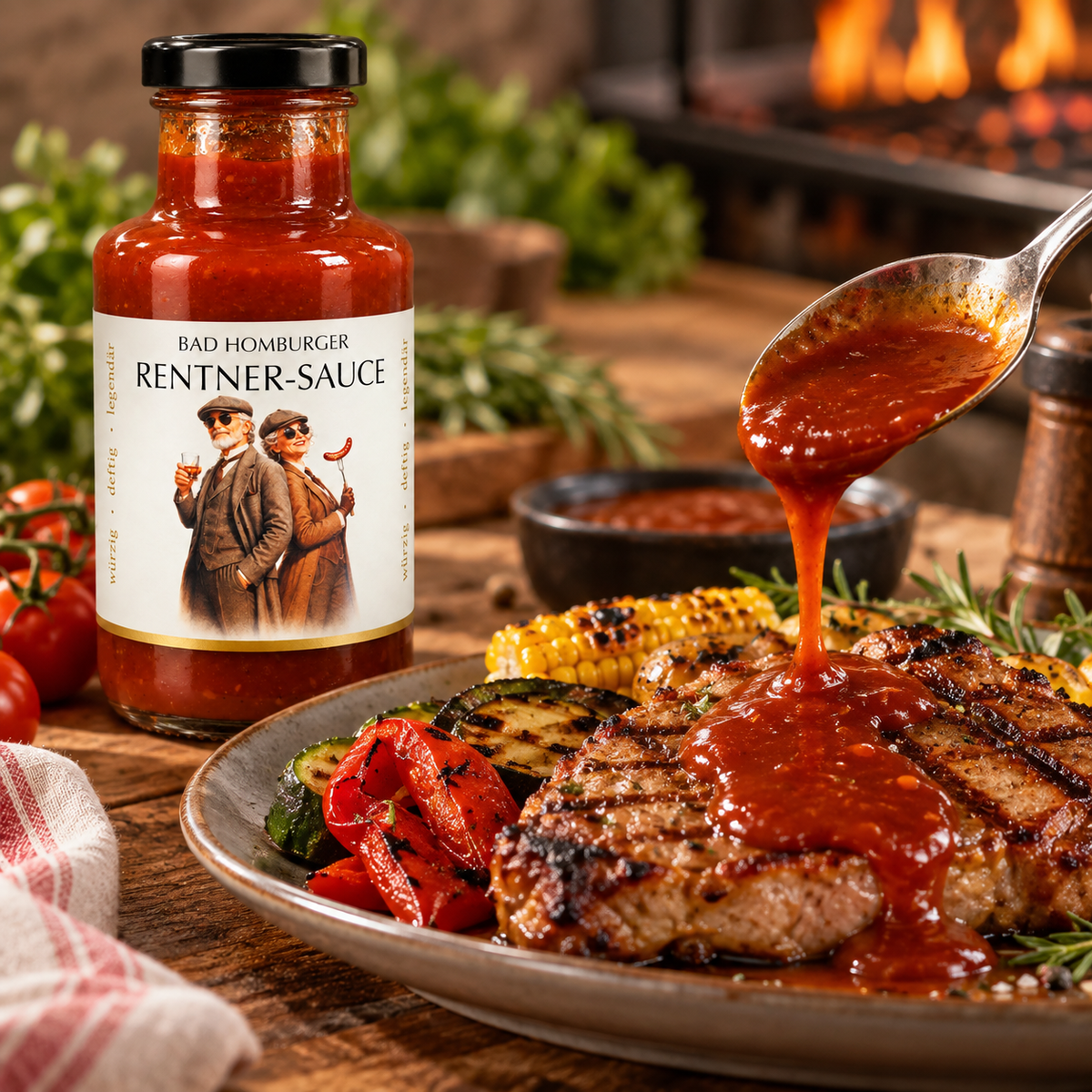 Bad Homburger Rentner-Sauce | Paprika-Sauce mit Whisky | 250 ml