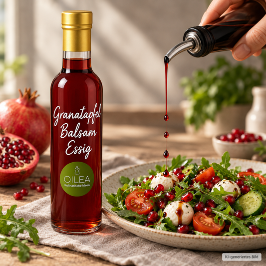OILEA Granatapfel Balsam Essig – Serviervorschlag