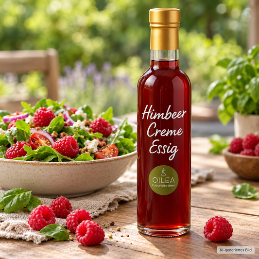 OILEA Himbeer Crema Essig – Serviervorschlag