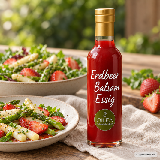 OILEA Erdbeer Balsam Essig – Serviervorschlag