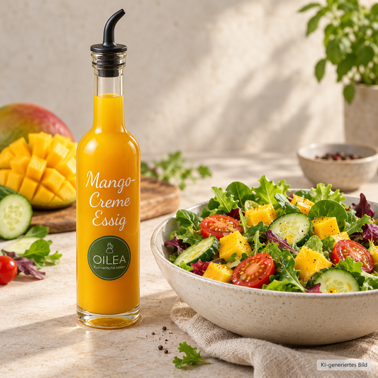OILEA Mango Creme Essig – Serviervorschlag