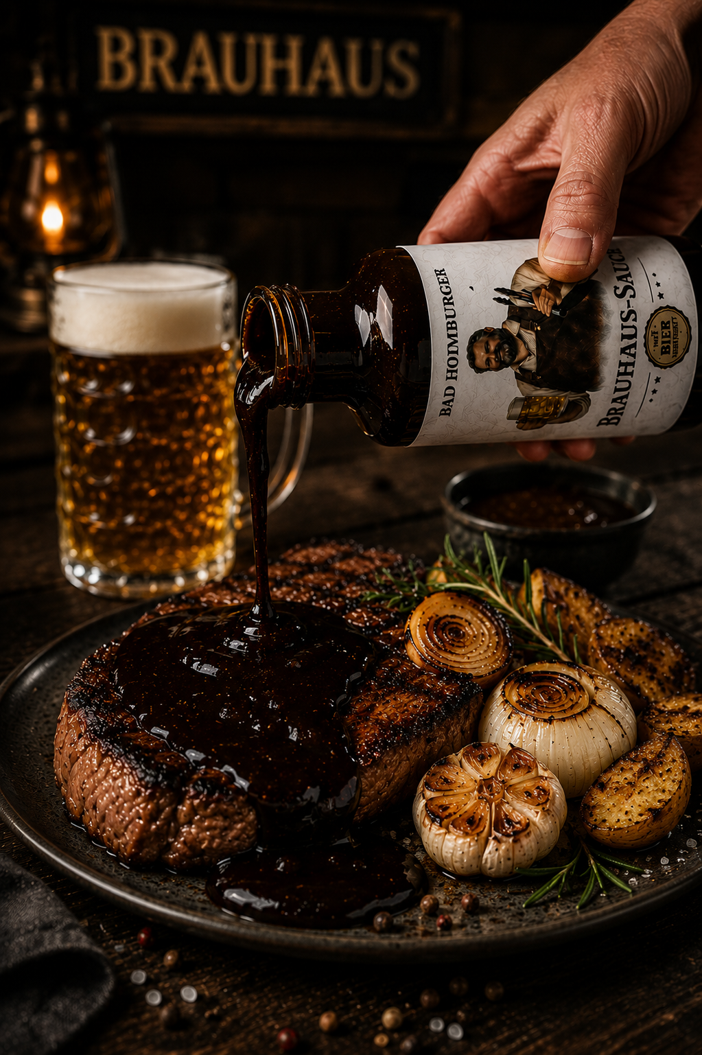 Brauhaus-Sauce Handgemachte Grillsoße mit Bier & Rauch 250ml