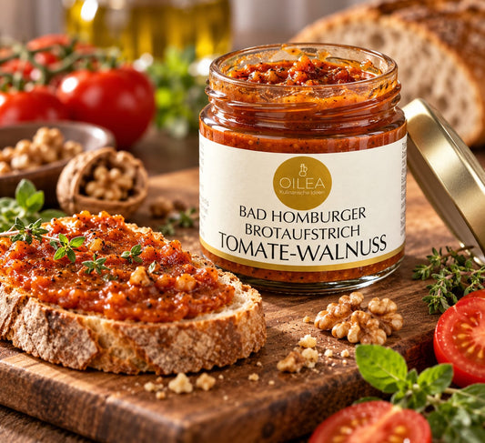 Bad Homburger Tomate-Walnuss Brotaufstrich | Cremiger Feinkost-Aufstrich | 125 g