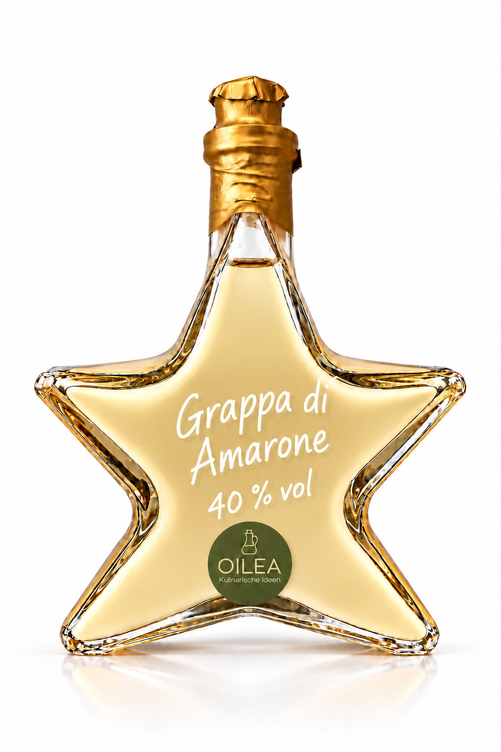 Grappa di Amarone Barricato 40 % vol in der OILEA-Sternflasche mit 200 ml