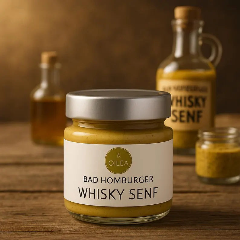 Whisky-Senf – Handgemachter Gourmet-Senf mit schottischem Whisky | Ideal zu Fleisch, Käse & als Geschenk 115ml
