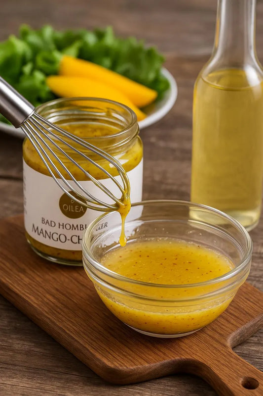 Bad Homburger Mango-Chili Senf | Fruchtig-Scharf | Hausgemacht | Feinkost-Senf | Perfekt zu Käse & Gegrilltem. 115ml.