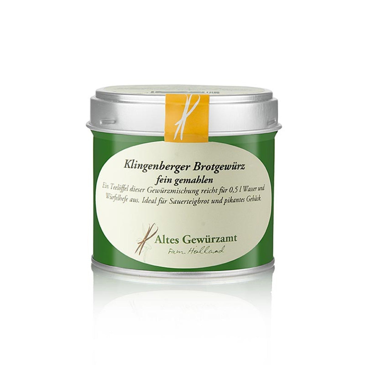 Klingenberger Brotgewürz 60 g – grüne Gewürzdose von Altes Gewürzamt