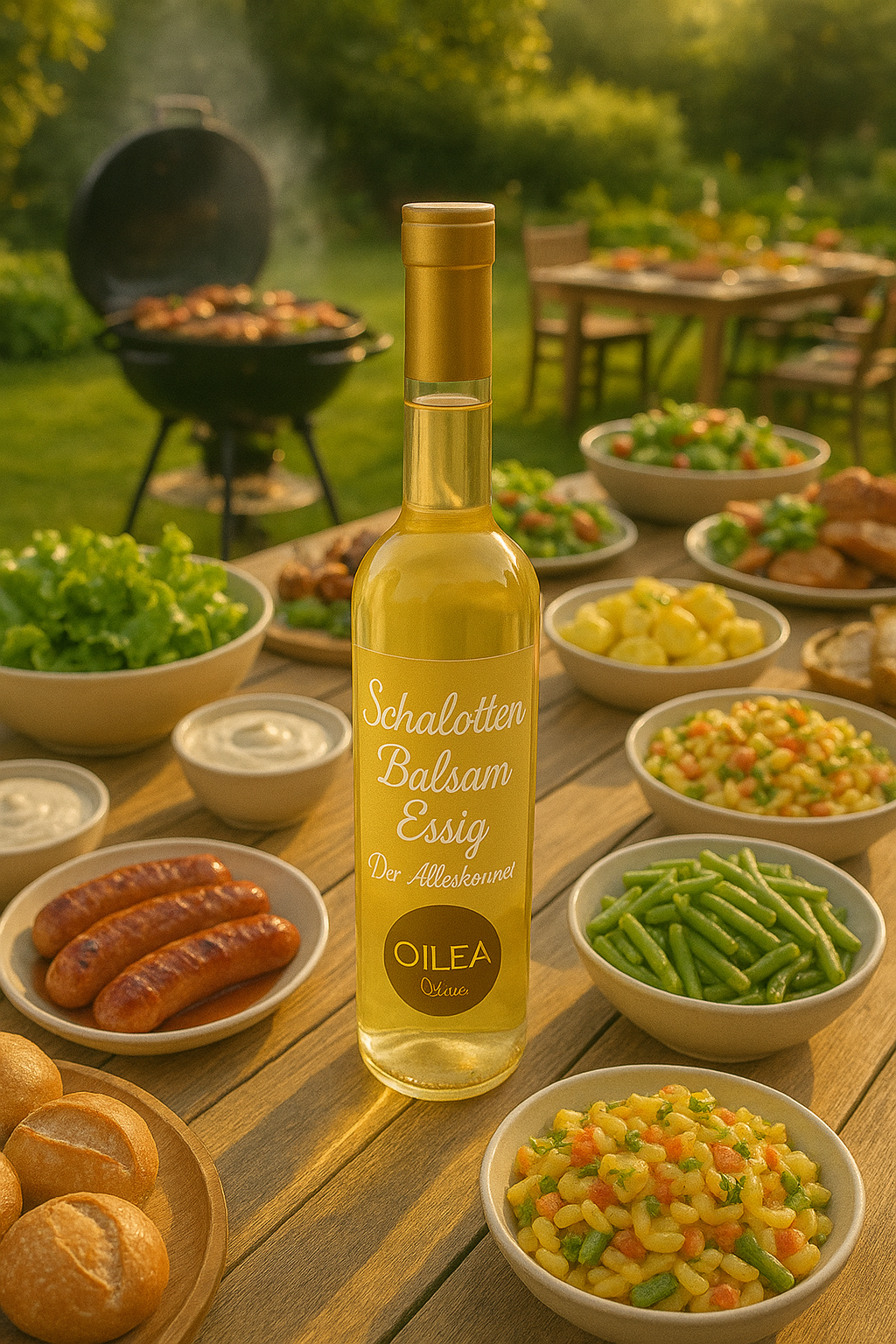 Schalotten-Creme-Essig – Mild & Aromatisch für Salate, Dressings, Marinaden & Feinschmecker | Premium Qualität von OILEA. Säure-3%