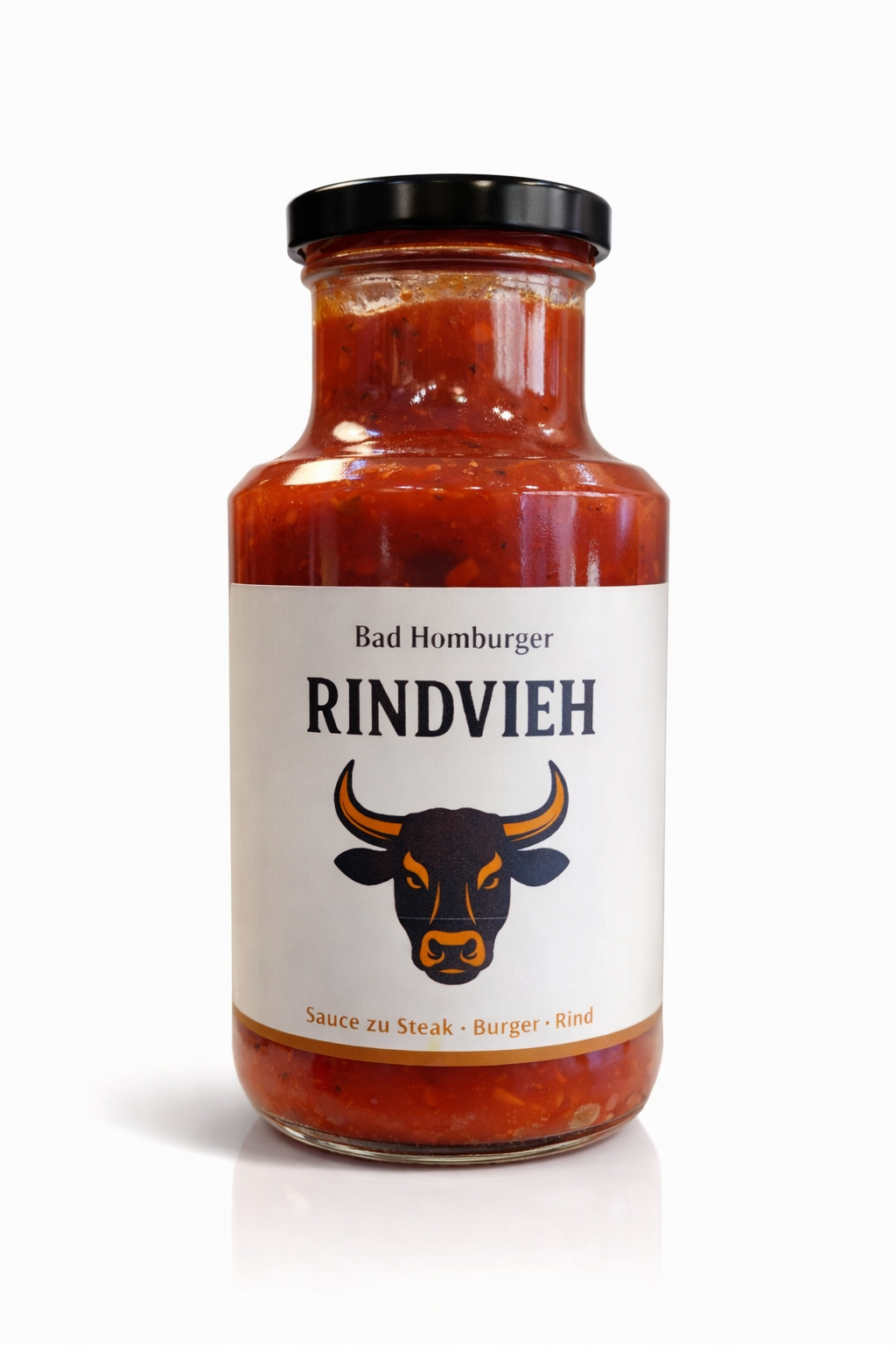 Bad Homburger RINDVIEH – Kirschpaprika Grillsauce für Steak, Burger & echte Kerle (250 ml)