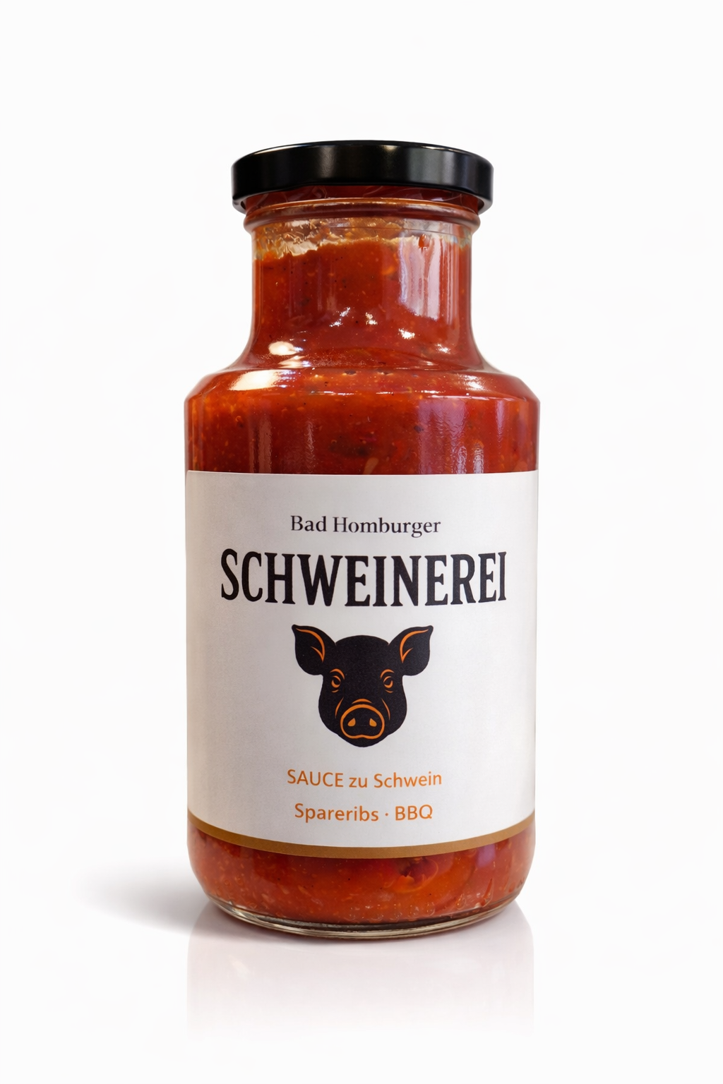 Bad Homburger SCHWEINEREI – Rauchige Paprika BBQ Sauce für Spareribs, Pulled Pork & mehr (250 ml)