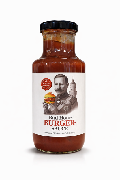 Bad Hom-BURGER Grillsauce | BBQ Sauce mit Whisky | 250ml | Burger & Grill
