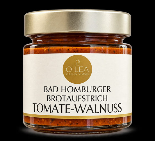 Bad Homburger Tomate-Walnuss Brotaufstrich | Cremiger Feinkost-Aufstrich | 125 g