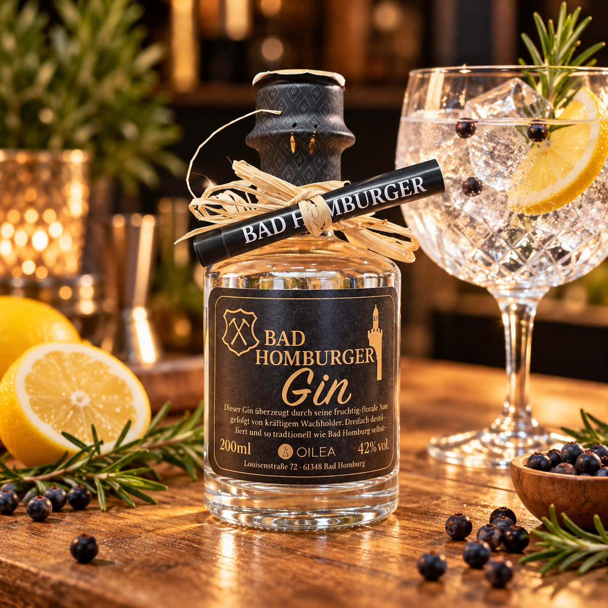 Bad Homburger Gin 200 ml – Gin Tonic Ambiente
