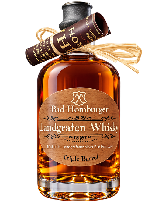 Bad Homburger Landgrafen Whisky Triple Barrel – freigestellte Flasche