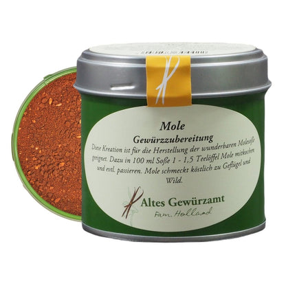 Mole, Originaldose mit 90 g von Altes Gewürzamt – Familie Holland