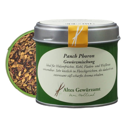 Panch Phoron, Originaldose mit 90 g von Altes Gewürzamt – Familie Holland